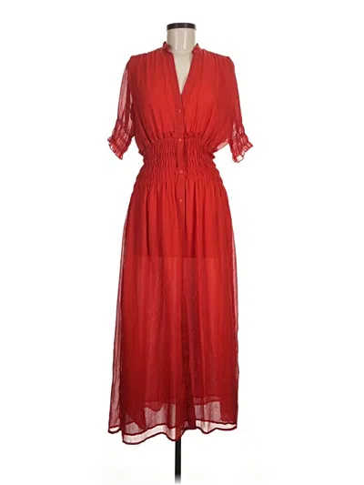 Pre-owned Zara Casual Dress In Red
