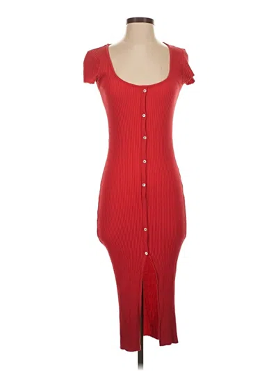 Pre-owned Zara Casual Dress In Red