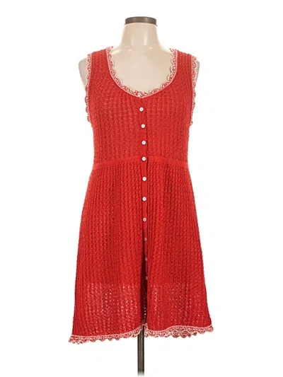 Pre-owned Zara Casual Dress In Red