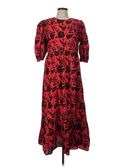 Pre-owned Zara Casual Dress In Red