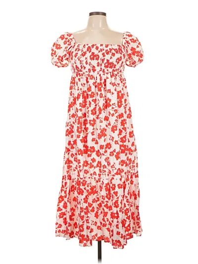 Pre-owned Zara Casual Dress In Red