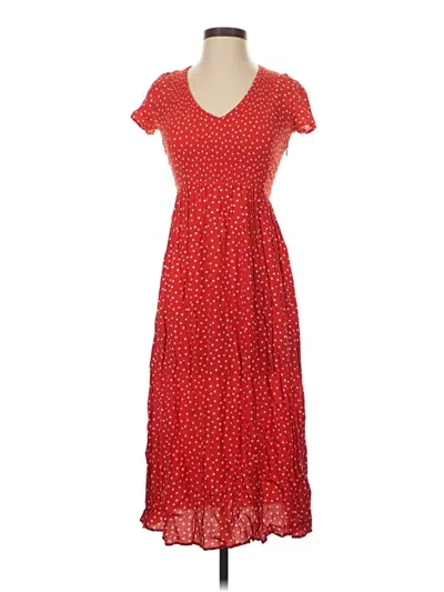 Pre-owned Zara Casual Dress In Red