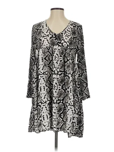 Pre-owned Zara Casual Dress In Silver