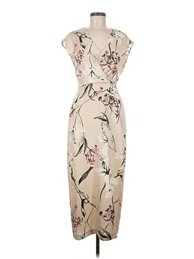 Pre-owned Zara Casual Dress In Tan