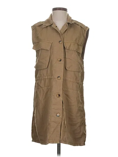 Pre-owned Zara Casual Dress In Tan