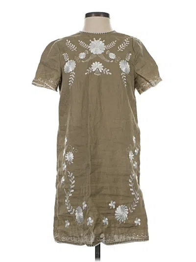 Pre-owned Zara Casual Dress In Tan