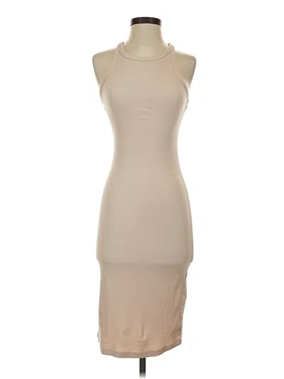 Pre-owned Zara Casual Dress In Tan
