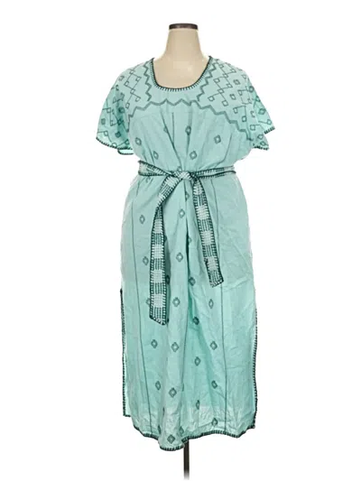 Pre-owned Zara Casual Dress In Teal