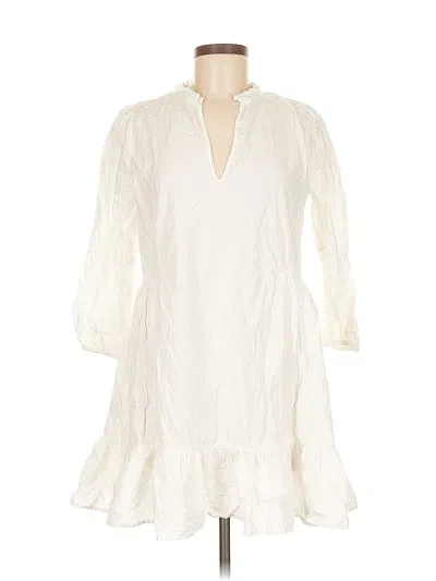 Pre-owned Zara Casual Dress In White