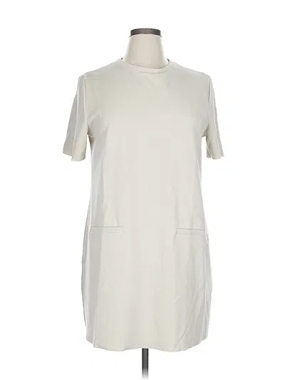Pre-owned Zara Casual Dress In White