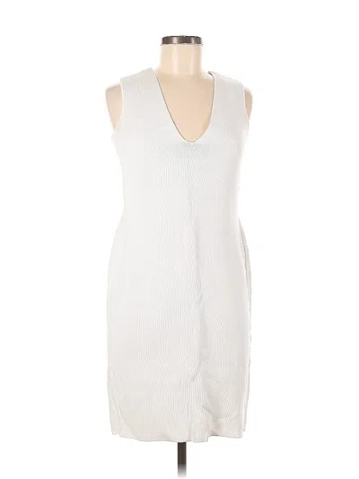 Pre-owned Zara Casual Dress In White