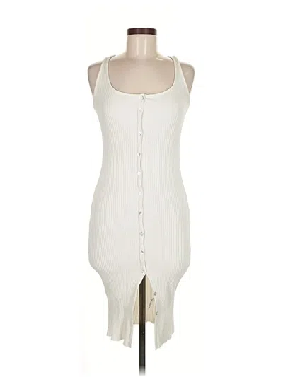 Pre-owned Zara Casual Dress In White