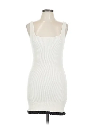 Pre-owned Zara Casual Dress In White