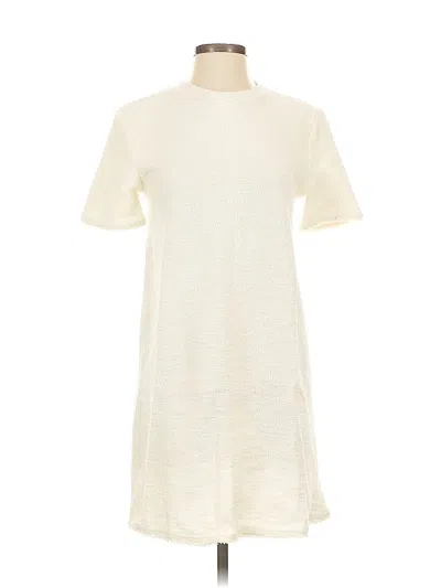 Pre-owned Zara Casual Dress In White