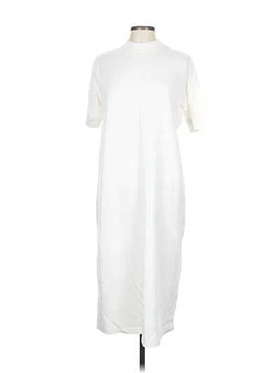 Pre-owned Zara Casual Dress In White