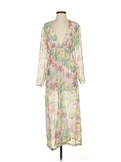 Pre-owned Zara Casual Dress In White