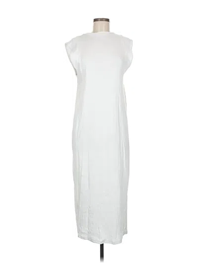Pre-owned Zara Casual Dress In White