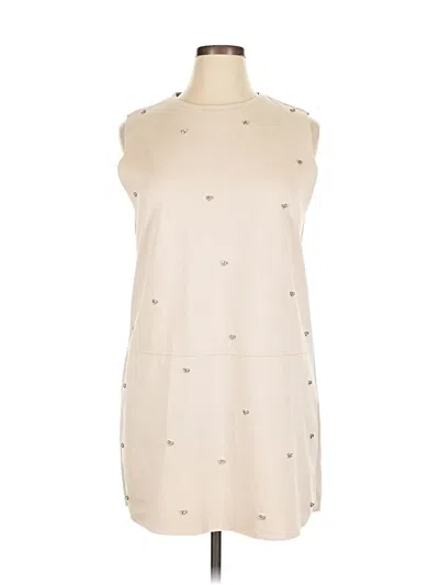 Pre-owned Zara Casual Dress In White