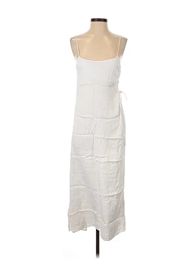 Pre-owned Zara Casual Dress In White
