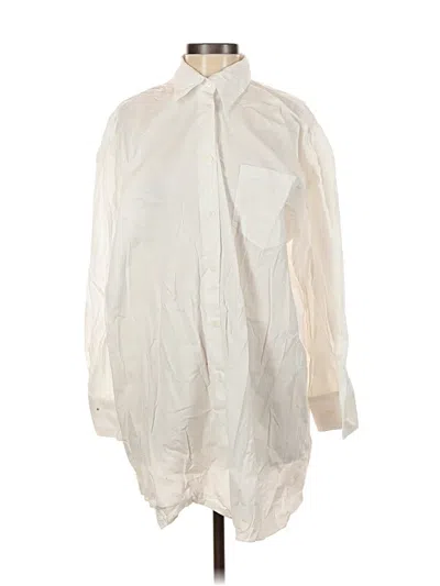 Pre-owned Zara Casual Dress In White