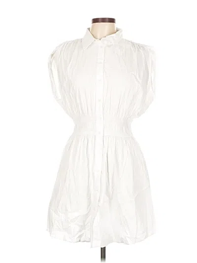 Pre-owned Zara Casual Dress In White