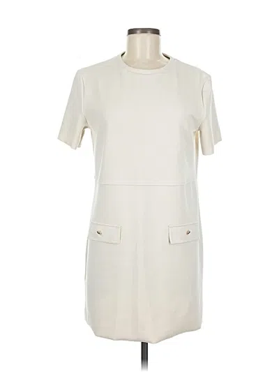 Pre-owned Zara Casual Dress In White