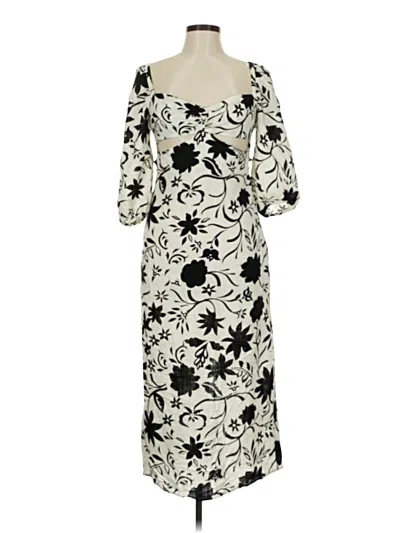 Pre-owned Zara Casual Dress In White