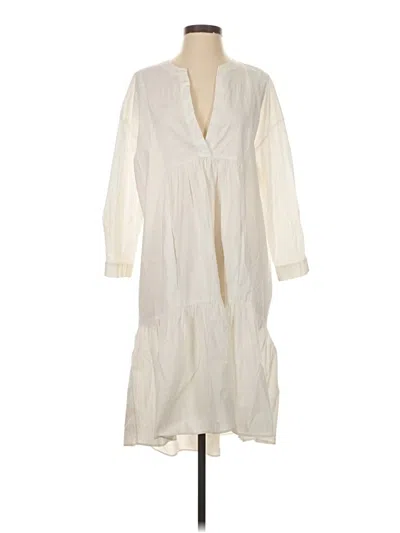 Pre-owned Zara Casual Dress In White