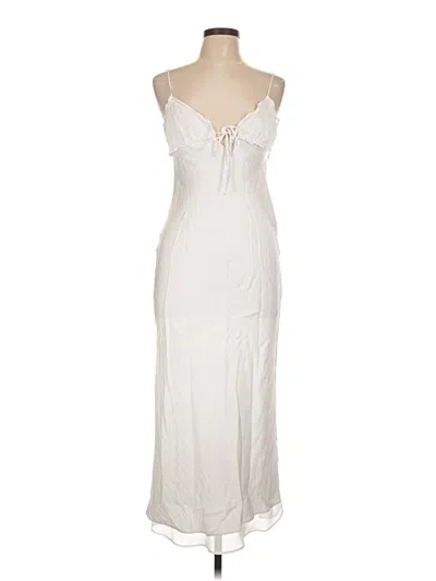 Pre-owned Zara Casual Dress In White