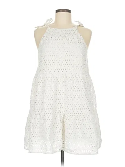 Pre-owned Zara Casual Dress In White