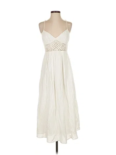 Pre-owned Zara Casual Dress In White