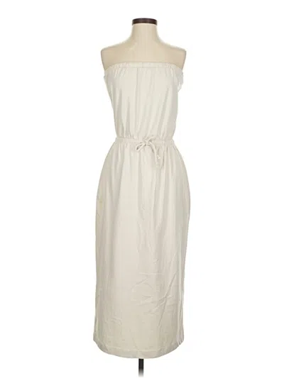 Pre-owned Zara Casual Dress In White