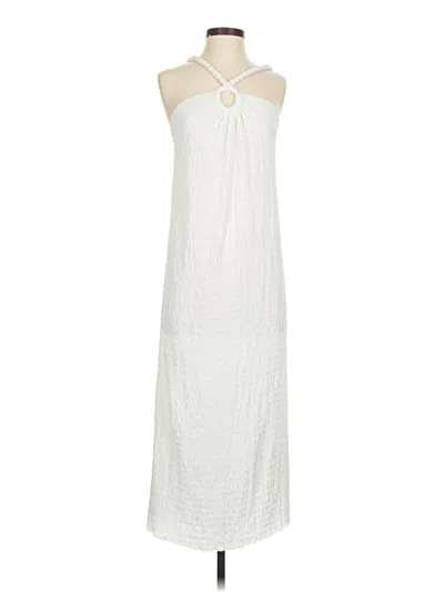 Pre-owned Zara Casual Dress In White