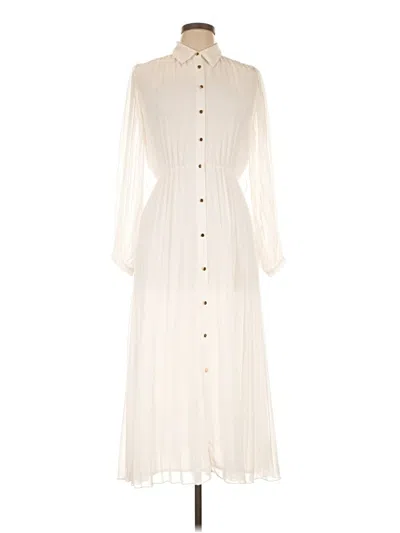Pre-owned Zara Casual Dress In White
