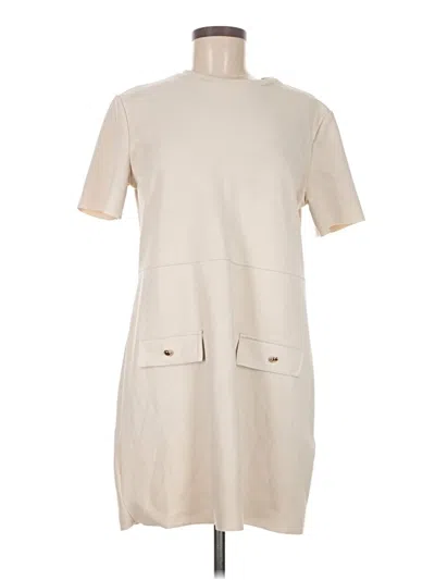 Pre-owned Zara Casual Dress In White