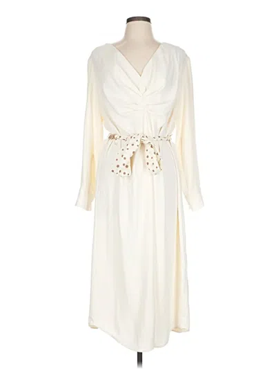 Pre-owned Zara Casual Dress In White