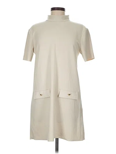 Pre-owned Zara Casual Dress In White