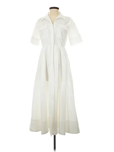 Pre-owned Zara Casual Dress In White