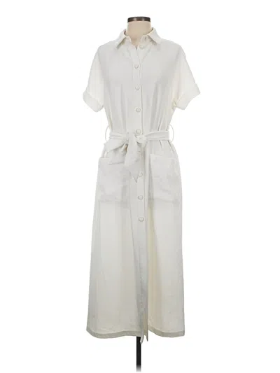 Pre-owned Zara Casual Dress In White
