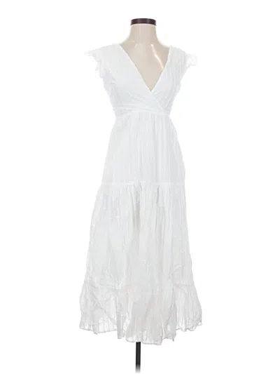 Pre-owned Zara Casual Dress In White