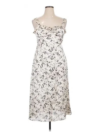 Pre-owned Zara Casual Dress In White
