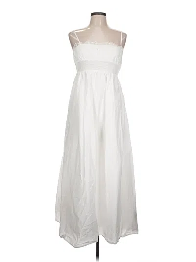 Pre-owned Zara Casual Dress In White