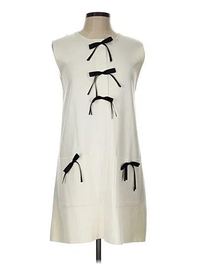 Pre-owned Zara Casual Dress In White