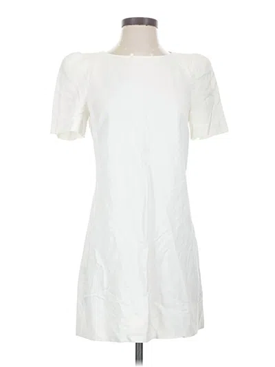 Pre-owned Zara Casual Dress In White