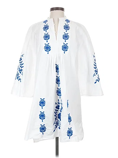 Pre-owned Zara Casual Dress In White