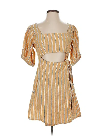 Pre-owned Zara Casual Dress In Yellow