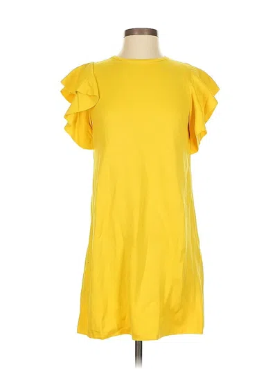 Pre-owned Zara Casual Dress In Yellow