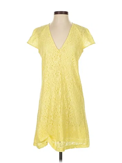 Pre-owned Zara Casual Dress In Yellow