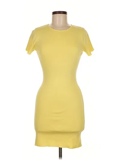 Pre-owned Zara Casual Dress In Yellow