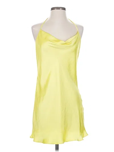 Pre-owned Zara Casual Dress In Yellow